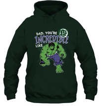 Load image into Gallery viewer, Marvel Hulk Incredible Dad Father's Day Gifts Hooded Sweatshirt