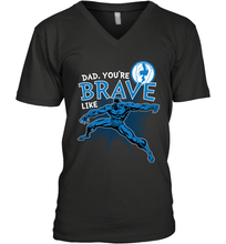 Load image into Gallery viewer, Marvel Black Panther Brave Dad Father's Day Gifts Men's V-Neck T-Shirt