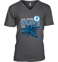 Load image into Gallery viewer, Marvel Black Panther Brave Dad Father's Day Gifts Men's V-Neck T-Shirt