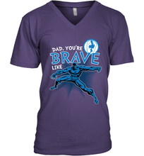 Load image into Gallery viewer, Marvel Black Panther Brave Dad Father's Day Gifts Men's V-Neck T-Shirt