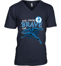 Load image into Gallery viewer, Marvel Black Panther Brave Dad Father's Day Gifts Men's V-Neck T-Shirt