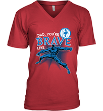Load image into Gallery viewer, Marvel Black Panther Brave Dad Father's Day Gifts Men's V-Neck T-Shirt