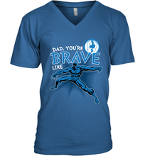 Load image into Gallery viewer, Marvel Black Panther Brave Dad Father's Day Gifts Men's V-Neck T-Shirt