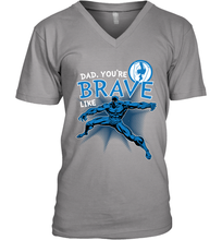 Load image into Gallery viewer, Marvel Black Panther Brave Dad Father's Day Gifts Men's V-Neck T-Shirt