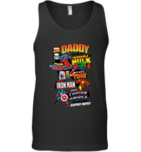 Load image into Gallery viewer, Marvel Daddy Amazing Spider Man Incredible Hulk Mighty Thor Smart Iron Man Honorable Captain America Father's Day Men's Tank Top