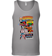 Load image into Gallery viewer, Marvel Daddy Amazing Spider Man Incredible Hulk Mighty Thor Smart Iron Man Honorable Captain America Father's Day Men's Tank Top