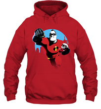 Load image into Gallery viewer, Disney Pixar Incredibles 2 Jack and Mr. Dad Father's Day Gifts Hooded Sweatshirt