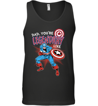 Load image into Gallery viewer, Marvel Captain Legendary Dad F Father's Day Gifts Men's Tank Top
