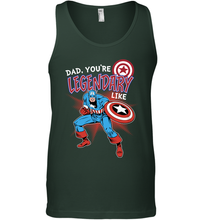 Load image into Gallery viewer, Marvel Captain Legendary Dad F Father's Day Gifts Men's Tank Top