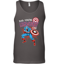 Load image into Gallery viewer, Marvel Captain Legendary Dad F Father's Day Gifts Men's Tank Top
