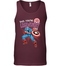 Load image into Gallery viewer, Marvel Captain Legendary Dad F Father's Day Gifts Men's Tank Top