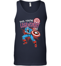 Load image into Gallery viewer, Marvel Captain Legendary Dad F Father's Day Gifts Men's Tank Top