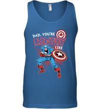 Load image into Gallery viewer, Marvel Captain Legendary Dad F Father's Day Gifts Men's Tank Top