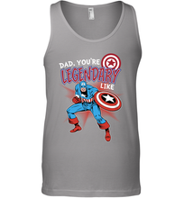 Load image into Gallery viewer, Marvel Captain Legendary Dad F Father's Day Gifts Men's Tank Top