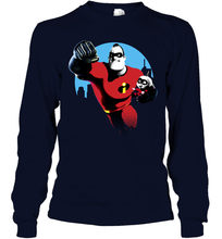 Load image into Gallery viewer, Disney Pixar Incredibles 2 Jack and Mr. Dad Father's Day Gifts Long Sleeve T-Shirt