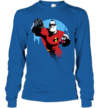 Load image into Gallery viewer, Disney Pixar Incredibles 2 Jack and Mr. Dad Father's Day Gifts Long Sleeve T-Shirt