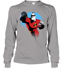 Load image into Gallery viewer, Disney Pixar Incredibles 2 Jack and Mr. Dad Father's Day Gifts Long Sleeve T-Shirt