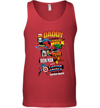 Load image into Gallery viewer, Marvel Avengers Daddy Retro Comic Graphic Father's Day Gift Men's Tank Top