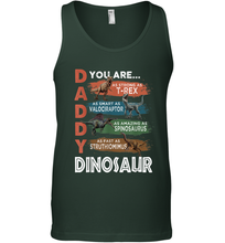 Load image into Gallery viewer, Daddy Dinosaurus Strong As T Rex Funny Father's Day Gift Men's Tank Top
