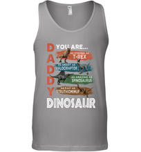 Load image into Gallery viewer, Daddy Dinosaurus Strong As T Rex Funny Father's Day Gift Men's Tank Top