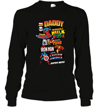 Load image into Gallery viewer, Marvel Avengers Daddy Retro Comic Graphic Father's Day Gift Long Sleeve T-Shirt