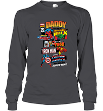 Load image into Gallery viewer, Marvel Avengers Daddy Retro Comic Graphic Father's Day Gift Long Sleeve T-Shirt