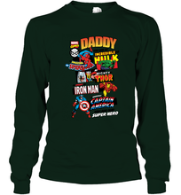 Load image into Gallery viewer, Marvel Avengers Daddy Retro Comic Graphic Father's Day Gift Long Sleeve T-Shirt