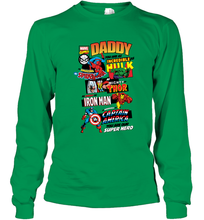Load image into Gallery viewer, Marvel Avengers Daddy Retro Comic Graphic Father's Day Gift Long Sleeve T-Shirt