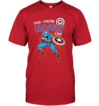 Load image into Gallery viewer, Marvel Captain Legendary Dad F Father's Day Gifts Men's T-Shirt
