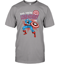 Load image into Gallery viewer, Marvel Captain Legendary Dad F Father's Day Gifts Men's T-Shirt