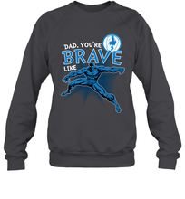 Load image into Gallery viewer, Marvel Black Panther Brave Dad Father's Day Gifts Crewneck Sweatshirt