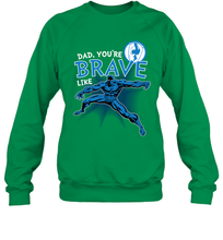 Load image into Gallery viewer, Marvel Black Panther Brave Dad Father's Day Gifts Crewneck Sweatshirt