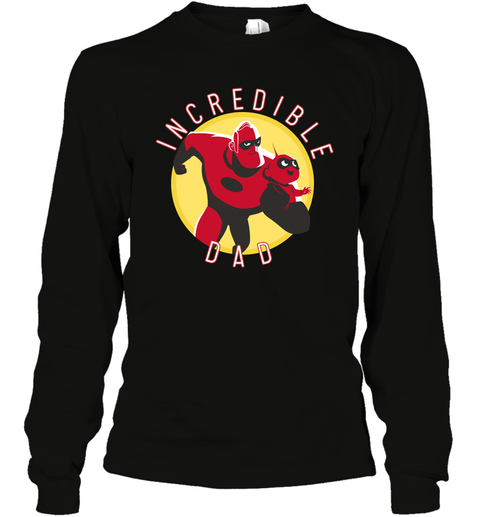 Disney Pixar Incredibles 2 Incredible Dad Graphic Father's Day Gifts Long Sleeve T-Shirt