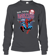 Load image into Gallery viewer, Marvel Spider Man Amazing Dad Father's Day Gifts Long Sleeve T-Shirt