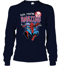 Load image into Gallery viewer, Marvel Spider Man Amazing Dad Father's Day Gifts Long Sleeve T-Shirt
