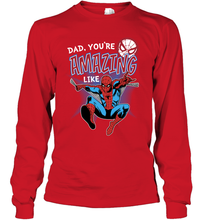 Load image into Gallery viewer, Marvel Spider Man Amazing Dad Father's Day Gifts Long Sleeve T-Shirt