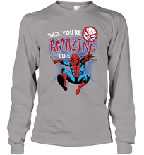 Load image into Gallery viewer, Marvel Spider Man Amazing Dad Father's Day Gifts Long Sleeve T-Shirt