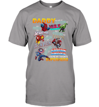 Load image into Gallery viewer, Daddy You Are My Favorite Superhero Father's Day Gifts Men's T-Shirt