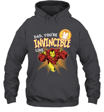 Load image into Gallery viewer, Marvel Iron Man Invincible Dad Father's Day Gifts Hooded Sweatshirt