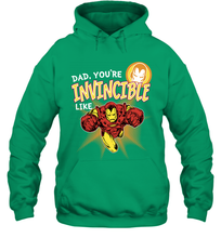 Load image into Gallery viewer, Marvel Iron Man Invincible Dad Father's Day Gifts Hooded Sweatshirt