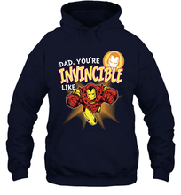 Load image into Gallery viewer, Marvel Iron Man Invincible Dad Father's Day Gifts Hooded Sweatshirt
