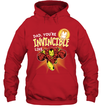 Load image into Gallery viewer, Marvel Iron Man Invincible Dad Father's Day Gifts Hooded Sweatshirt