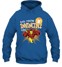 Load image into Gallery viewer, Marvel Iron Man Invincible Dad Father's Day Gifts Hooded Sweatshirt