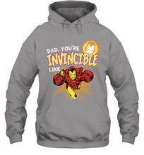 Load image into Gallery viewer, Marvel Iron Man Invincible Dad Father's Day Gifts Hooded Sweatshirt