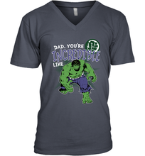 Load image into Gallery viewer, Marvel Hulk Incredible Dad Father's Day Gifts Men's V-Neck T-Shirt