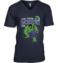 Load image into Gallery viewer, Marvel Hulk Incredible Dad Father's Day Gifts Men's V-Neck T-Shirt
