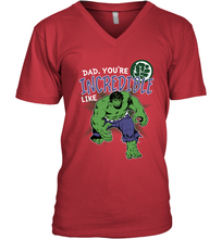 Load image into Gallery viewer, Marvel Hulk Incredible Dad Father's Day Gifts Men's V-Neck T-Shirt