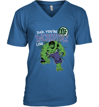 Load image into Gallery viewer, Marvel Hulk Incredible Dad Father's Day Gifts Men's V-Neck T-Shirt