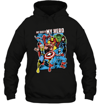 Load image into Gallery viewer, Marvel Heros My Dad My Hero Father's Day Gifts Hooded Sweatshirt