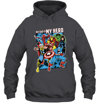 Load image into Gallery viewer, Marvel Heros My Dad My Hero Father's Day Gifts Hooded Sweatshirt